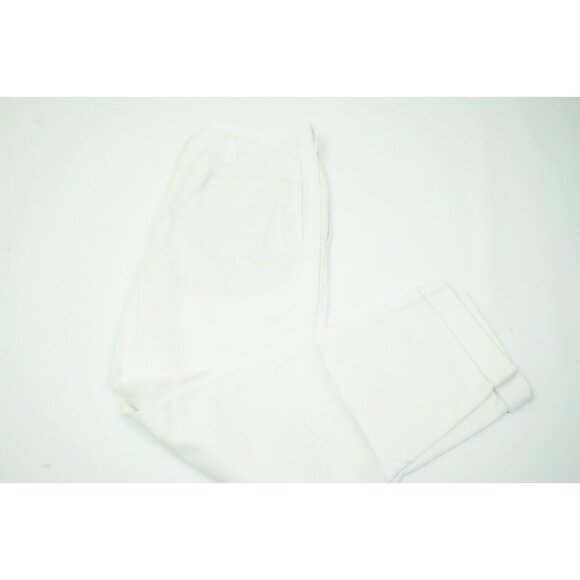 Giorgio Armani Solid White 5 Pocket Men Chino Cotton Pants 32 BRAND NEW